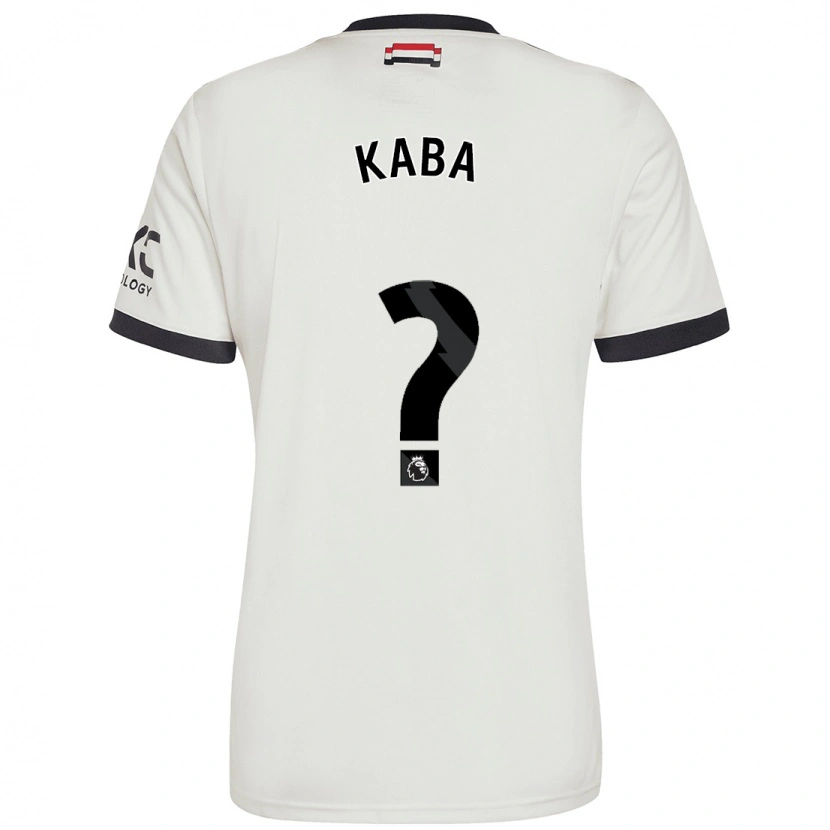 Danxen Barn Sekou Kaba #0 Off White Tredje Sett Drakt Trøye 2024/25 Skjorter T-Skjorte