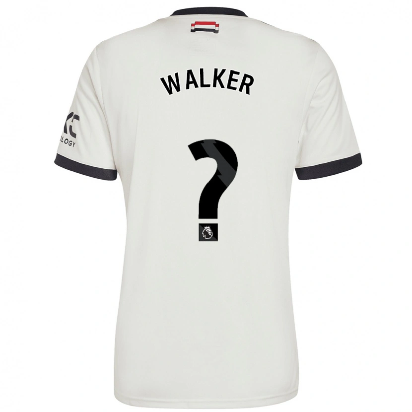 Danxen Barn Alfie Walker #0 Off White Tredje Sett Drakt Trøye 2024/25 Skjorter T-Skjorte