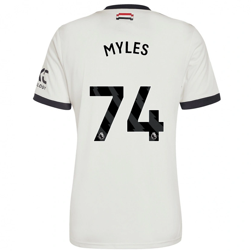 Danxen Barn Tom Myles #74 Off White Tredje Sett Drakt Trøye 2024/25 Skjorter T-Skjorte
