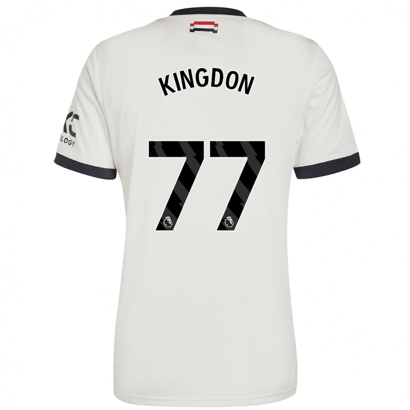 Danxen Barn Jack Kingdon #77 Off White Tredje Sett Drakt Trøye 2024/25 Skjorter T-Skjorte