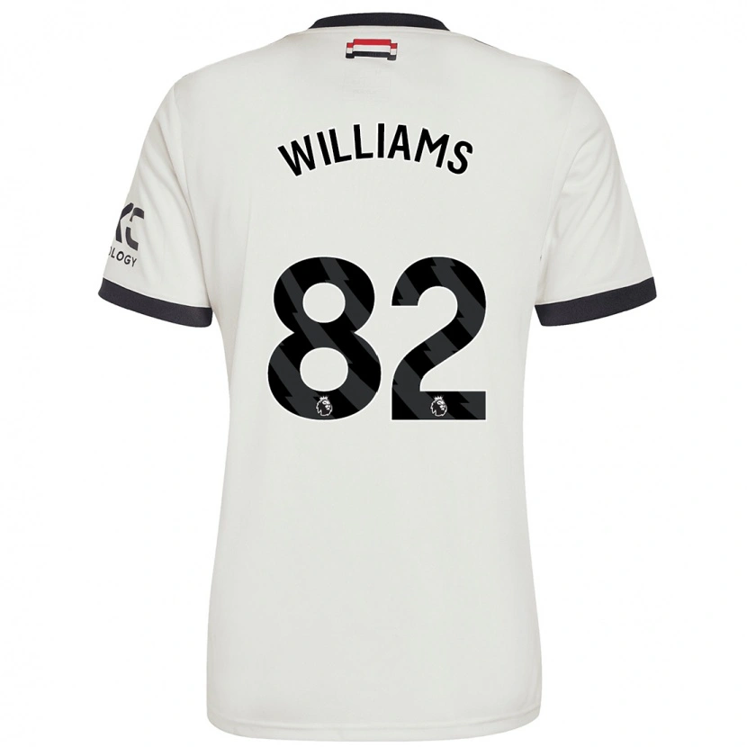 Danxen Barn Ethan Williams #82 Off White Tredje Sett Drakt Trøye 2024/25 Skjorter T-Skjorte