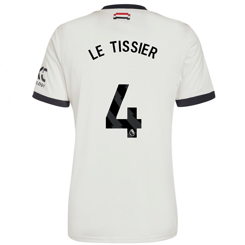 Danxen Barn Maya Le Tissier #4 Off White Tredje Sett Drakt Trøye 2024/25 Skjorter T-Skjorte