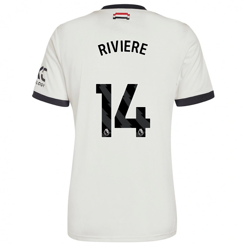 Danxen Barn Jayde Riviere #14 Off White Tredje Sett Drakt Trøye 2024/25 Skjorter T-Skjorte