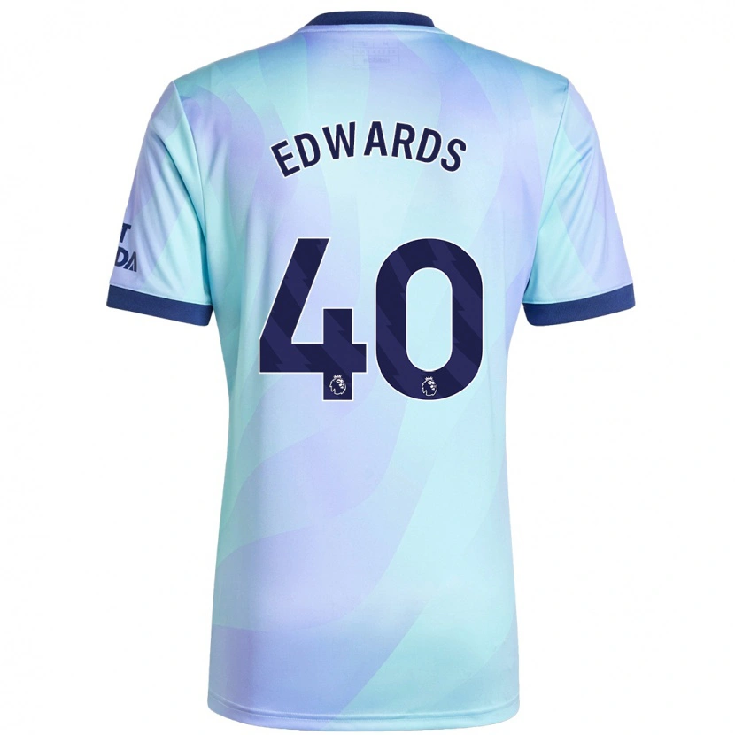 Danxen Barn Khayon Edwards #40 Aqua Tredje Sett Drakt Trøye 2024/25 Skjorter T-Skjorte