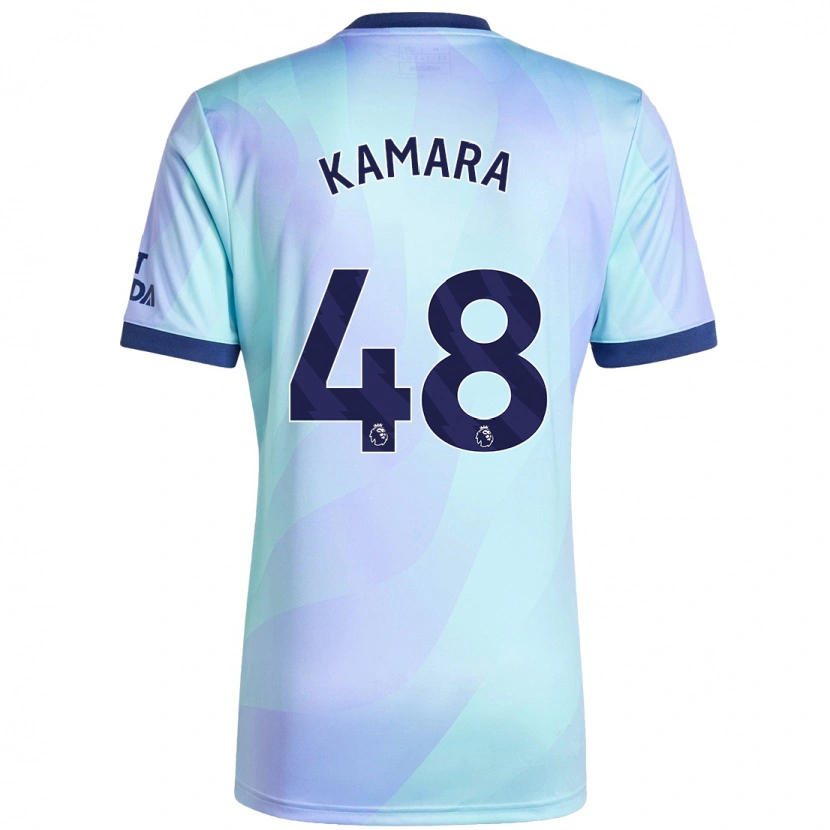 Danxen Barn Osman Kamara #48 Aqua Tredje Sett Drakt Trøye 2024/25 Skjorter T-Skjorte
