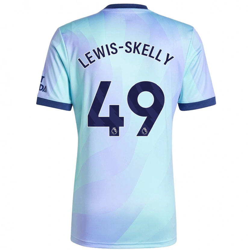 Danxen Barn Myles Lewis-Skelly #49 Aqua Tredje Sett Drakt Trøye 2024/25 Skjorter T-Skjorte