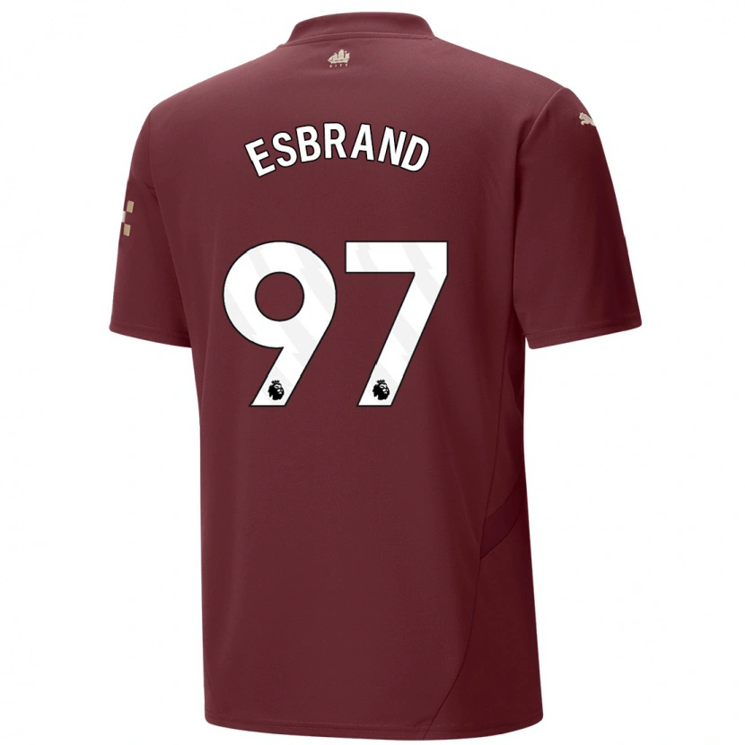 Danxen Barn Josh Wilson-Esbrand #97 Rødbrun Tredje Sett Drakt Trøye 2024/25 Skjorter T-Skjorte