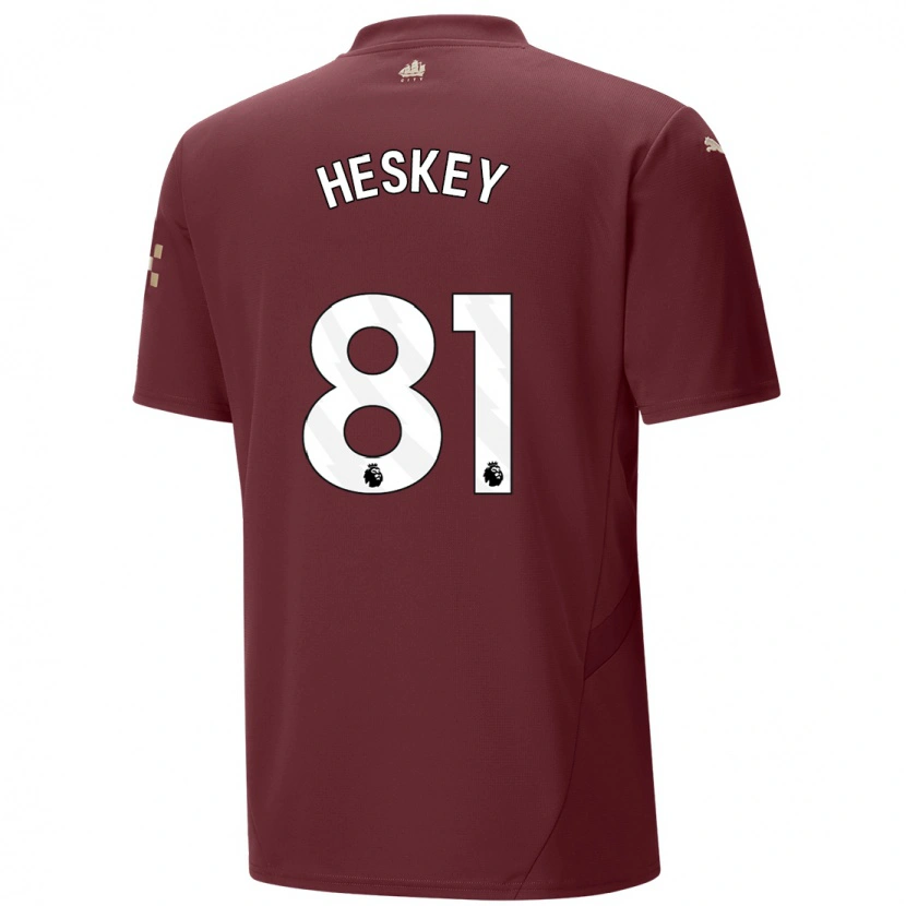 Danxen Barn Jaden Heskey #81 Rødbrun Tredje Sett Drakt Trøye 2024/25 Skjorter T-Skjorte