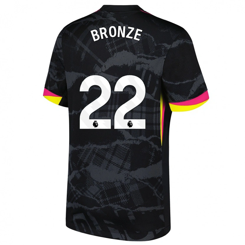 Danxen Barn Lucy Bronze #22 Svart Rosa Tredje Sett Drakt Trøye 2024/25 Skjorter T-Skjorte