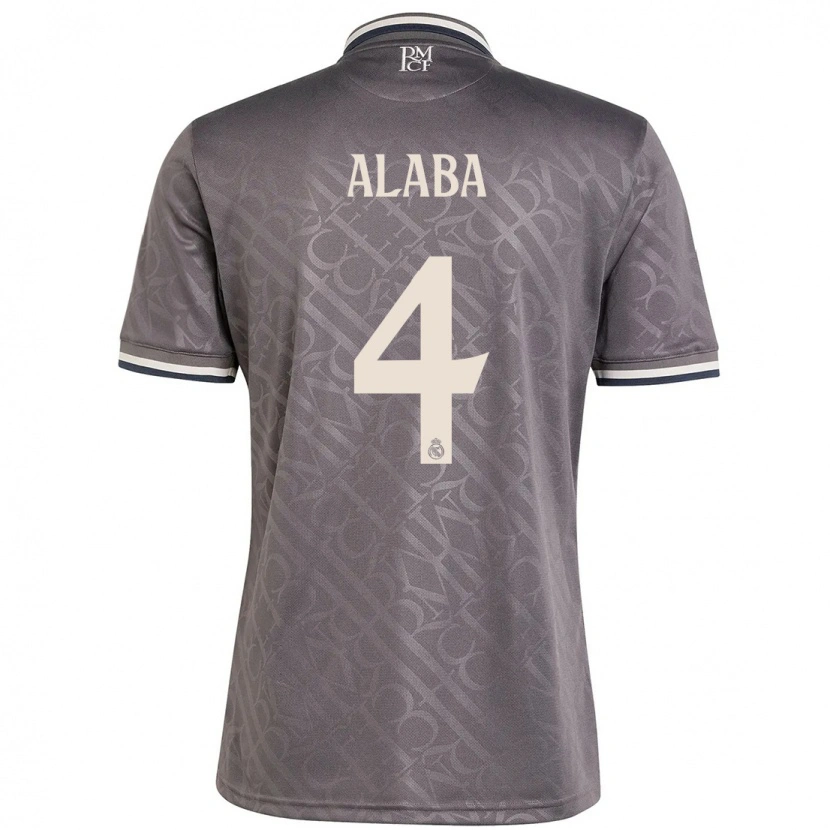 Danxen Barn David Alaba #4 Kull Tredje Sett Drakt Trøye 2024/25 Skjorter T-Skjorte