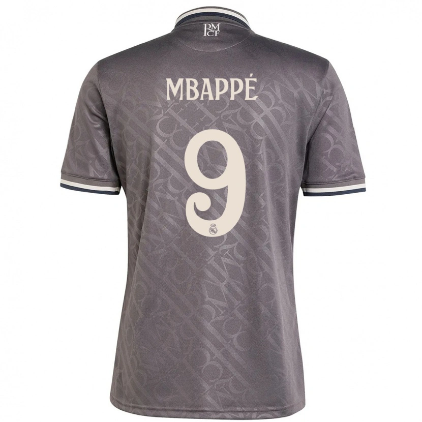 Danxen Barn Kylian Mbappé #9 Kull Tredje Sett Drakt Trøye 2024/25 Skjorter T-Skjorte