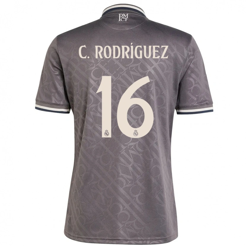 Danxen Barn Carlos Rodríguez #16 Kull Tredje Sett Drakt Trøye 2024/25 Skjorter T-Skjorte