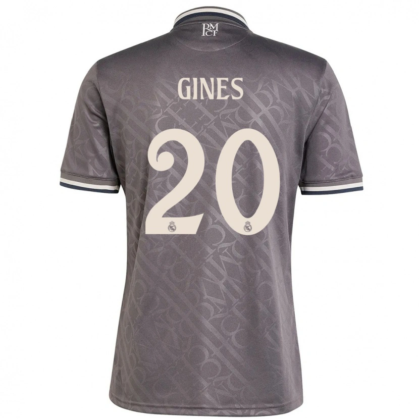 Danxen Barn Álvaro Ginés #20 Kull Tredje Sett Drakt Trøye 2024/25 Skjorter T-Skjorte