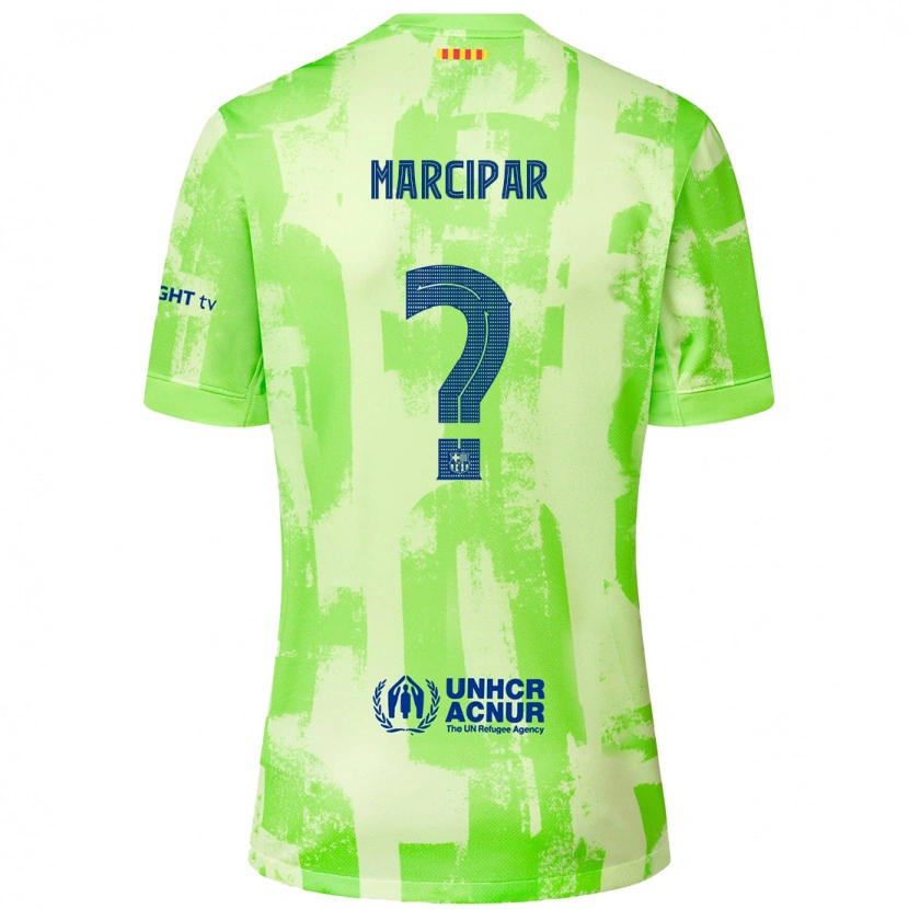 Danxen Barn Nico Marcipar #0 Lime Tredje Sett Drakt Trøye 2024/25 Skjorter T-Skjorte