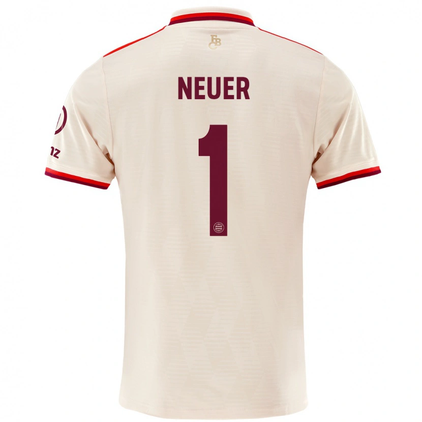 Danxen Barn Manuel Neuer #1 Sengetøy Tredje Sett Drakt Trøye 2024/25 Skjorter T-Skjorte