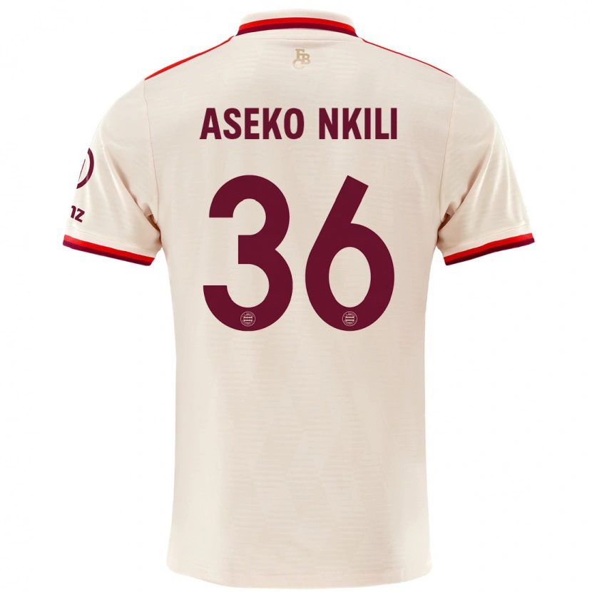 Danxen Barn Noël Aséko Nkili #36 Sengetøy Tredje Sett Drakt Trøye 2024/25 Skjorter T-Skjorte