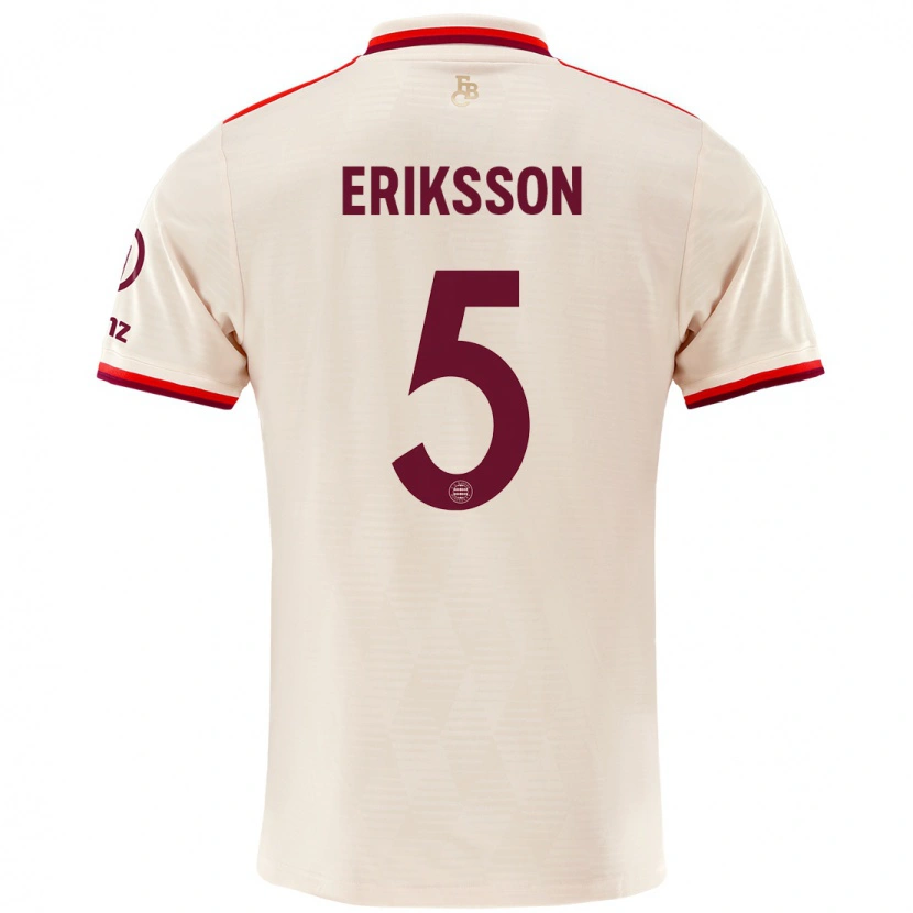 Danxen Barn Magdalena Eriksson #5 Sengetøy Tredje Sett Drakt Trøye 2024/25 Skjorter T-Skjorte