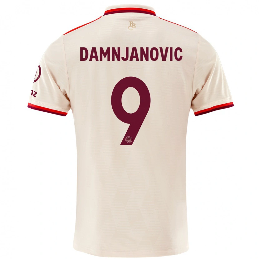 Danxen Barn Jovana Damnjanović #9 Sengetøy Tredje Sett Drakt Trøye 2024/25 Skjorter T-Skjorte