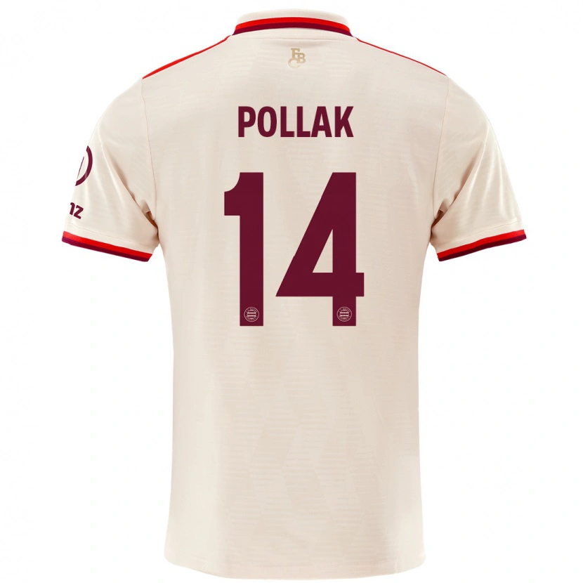 Danxen Barn Florian Pollak #14 Sengetøy Tredje Sett Drakt Trøye 2024/25 Skjorter T-Skjorte