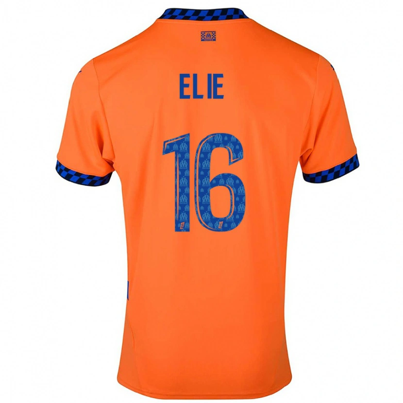 Danxen Barn Anaïs Elie #16 Oransje Mørkeblå Tredje Sett Drakt Trøye 2024/25 Skjorter T-Skjorte