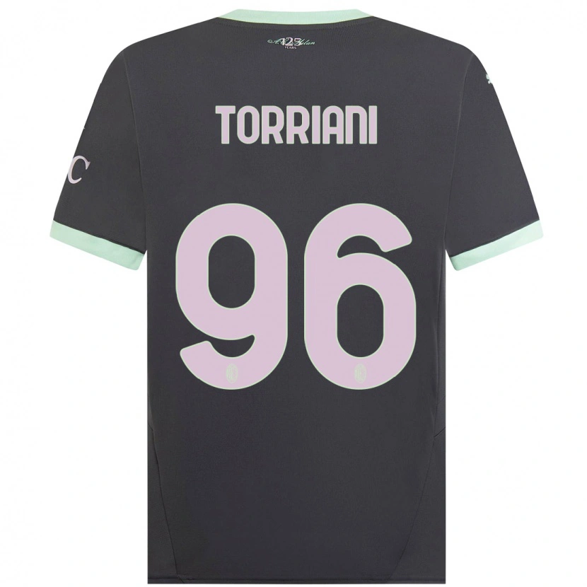 Danxen Barn Lorenzo Torriani #96 Grå Tredje Sett Drakt Trøye 2024/25 Skjorter T-Skjorte