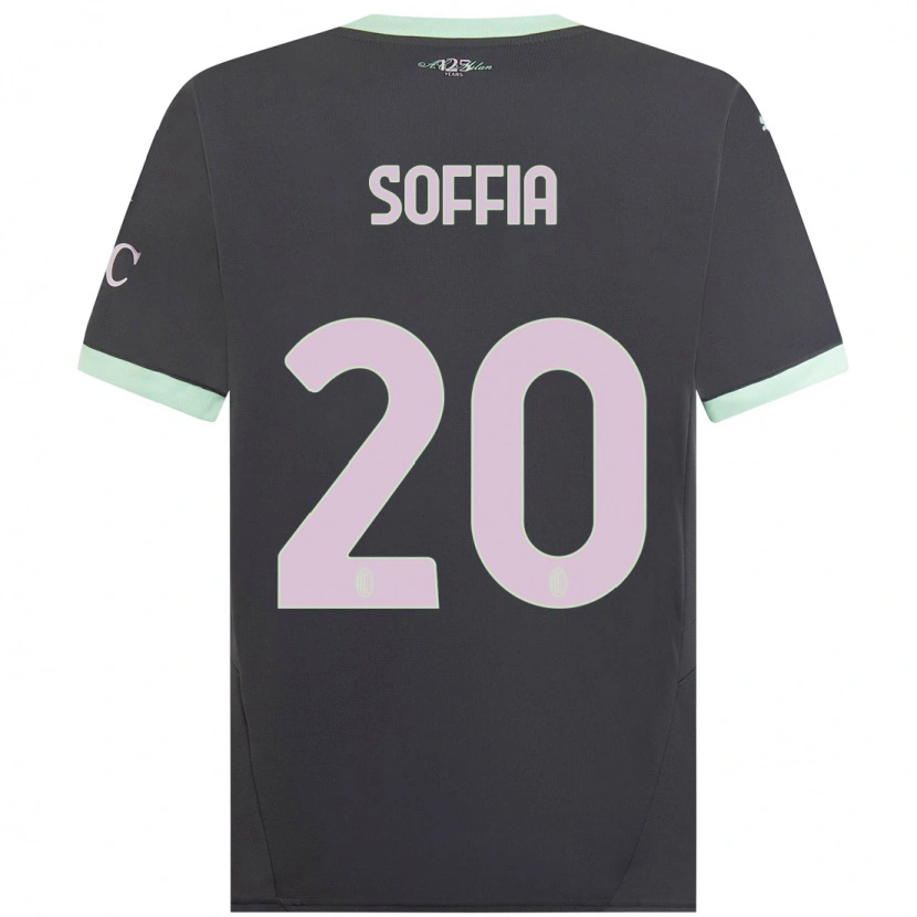 Danxen Barn Angelica Soffia #20 Grå Tredje Sett Drakt Trøye 2024/25 Skjorter T-Skjorte