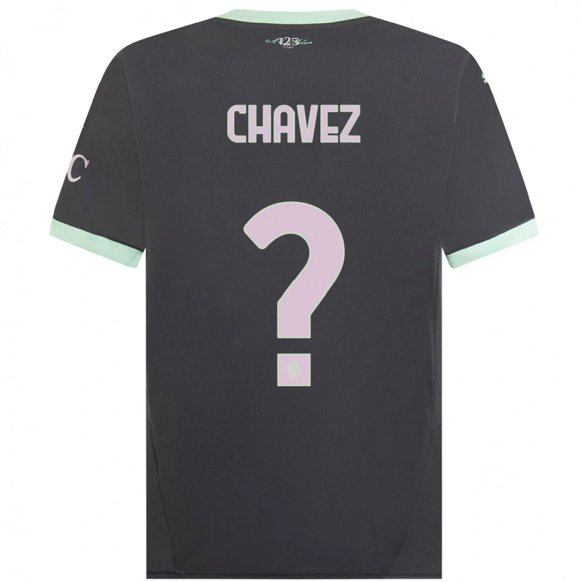 Danxen Barn Maikol Cifuentes Chavez #0 Grå Tredje Sett Drakt Trøye 2024/25 Skjorter T-Skjorte