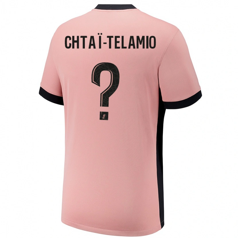 Danxen Barn Zayon Chtaï-Telamio #0 Rust Rosa Tredje Sett Drakt Trøye 2024/25 Skjorter T-Skjorte