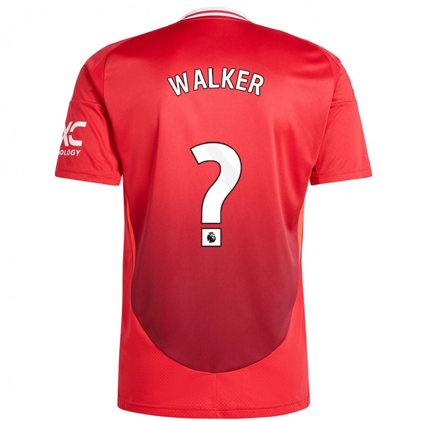 Danxen Mann Alfie Walker #0 Knallrødt Hjemmetrøye Drakt Trøye 2024/25 Skjorter T-Skjorte