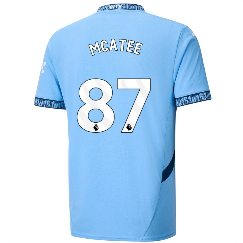 Danxen Mann James Mcatee #87 Marineblå Hjemmetrøye Drakt Trøye 2024/25 Skjorter T-Skjorte