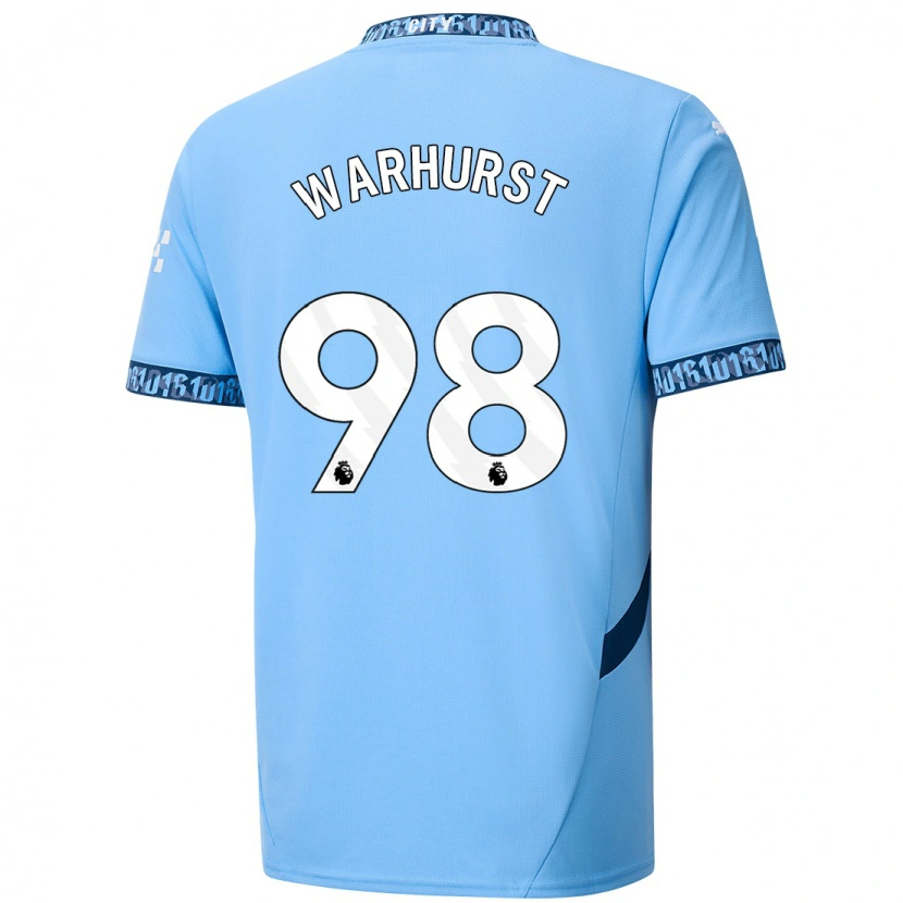 Danxen Mann Matty Warhurst #98 Marineblå Hjemmetrøye Drakt Trøye 2024/25 Skjorter T-Skjorte