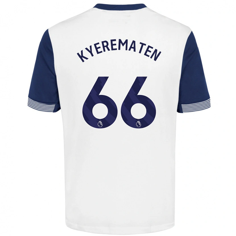 Danxen Mann Rio Kyerematen #66 Hvit Blå Hjemmetrøye Drakt Trøye 2024/25 Skjorter T-Skjorte