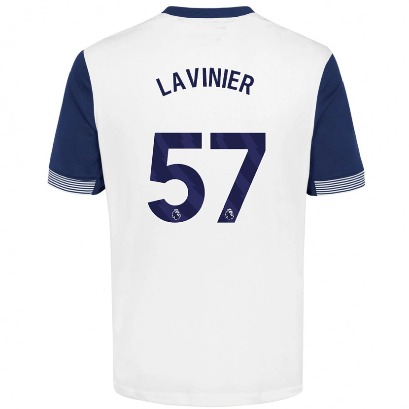 Danxen Mann Marcel Lavinier #57 Hvit Blå Hjemmetrøye Drakt Trøye 2024/25 Skjorter T-Skjorte