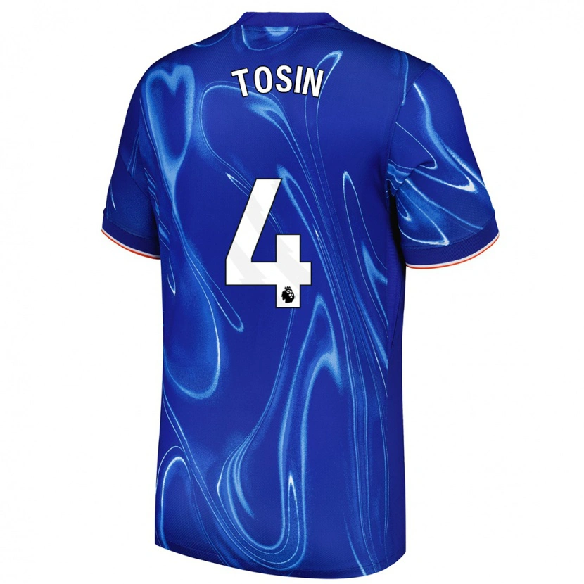 Danxen Mann Tosin Adarabioyo #4 Blå Hvit Hjemmetrøye Drakt Trøye 2024/25 Skjorter T-Skjorte
