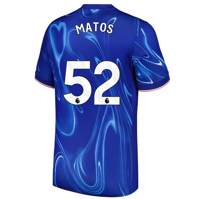 Danxen Mann Alex Matos #52 Blå Hvit Hjemmetrøye Drakt Trøye 2024/25 Skjorter T-Skjorte