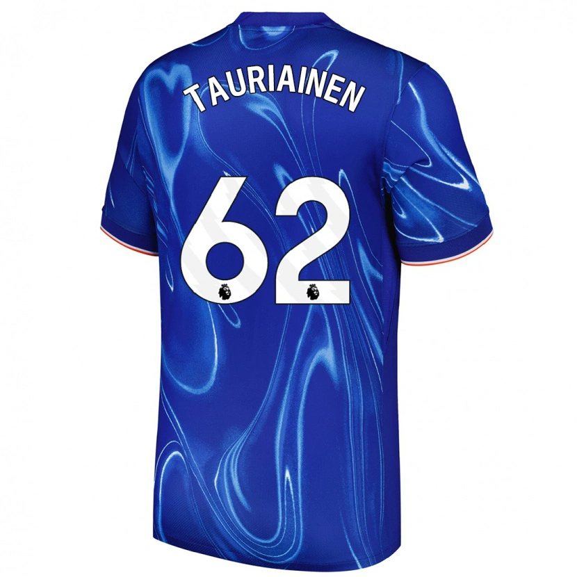 Danxen Mann Jimi Tauriainen #62 Blå Hvit Hjemmetrøye Drakt Trøye 2024/25 Skjorter T-Skjorte