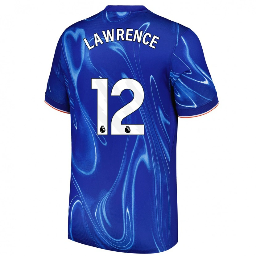 Danxen Mann Ashley Lawrence #12 Blå Hvit Hjemmetrøye Drakt Trøye 2024/25 Skjorter T-Skjorte