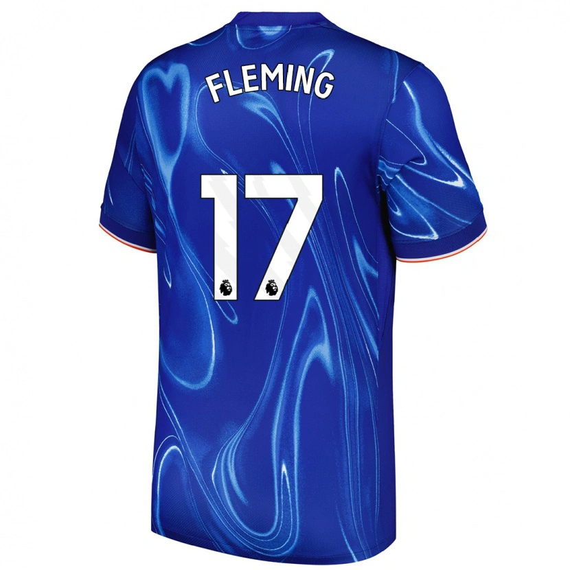 Danxen Mann Jessie Fleming #17 Blå Hvit Hjemmetrøye Drakt Trøye 2024/25 Skjorter T-Skjorte