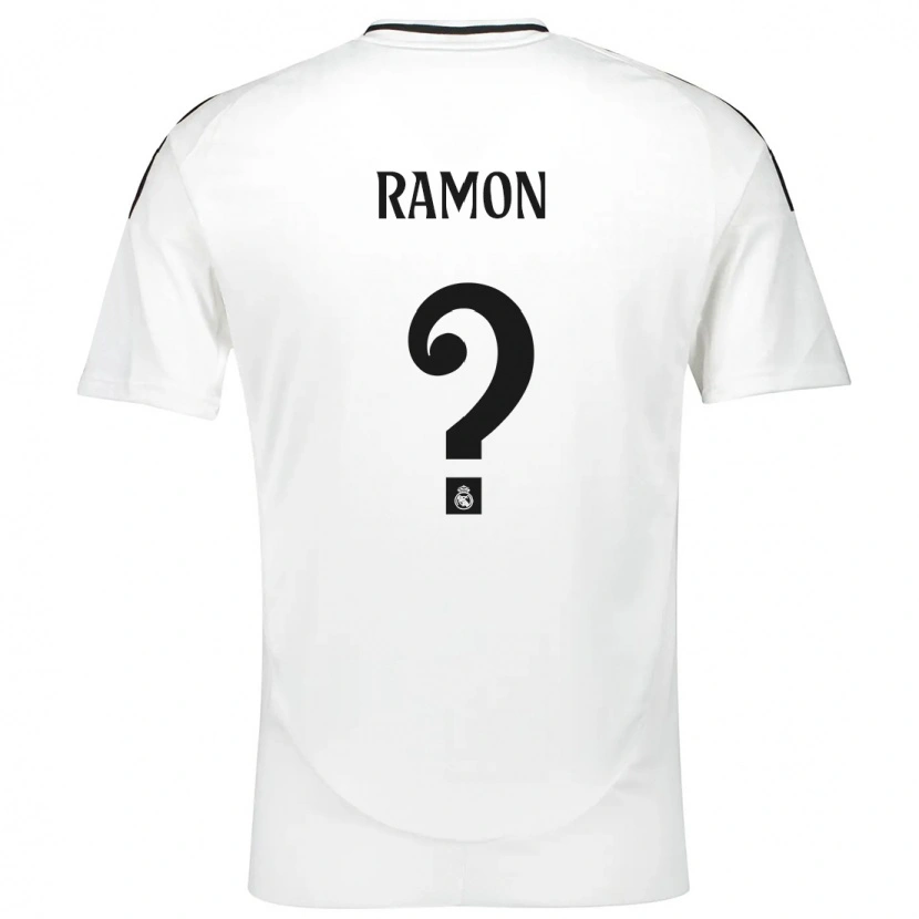 Danxen Mann Jacobo Ramón #0 Hvit Hjemmetrøye Drakt Trøye 2024/25 Skjorter T-Skjorte