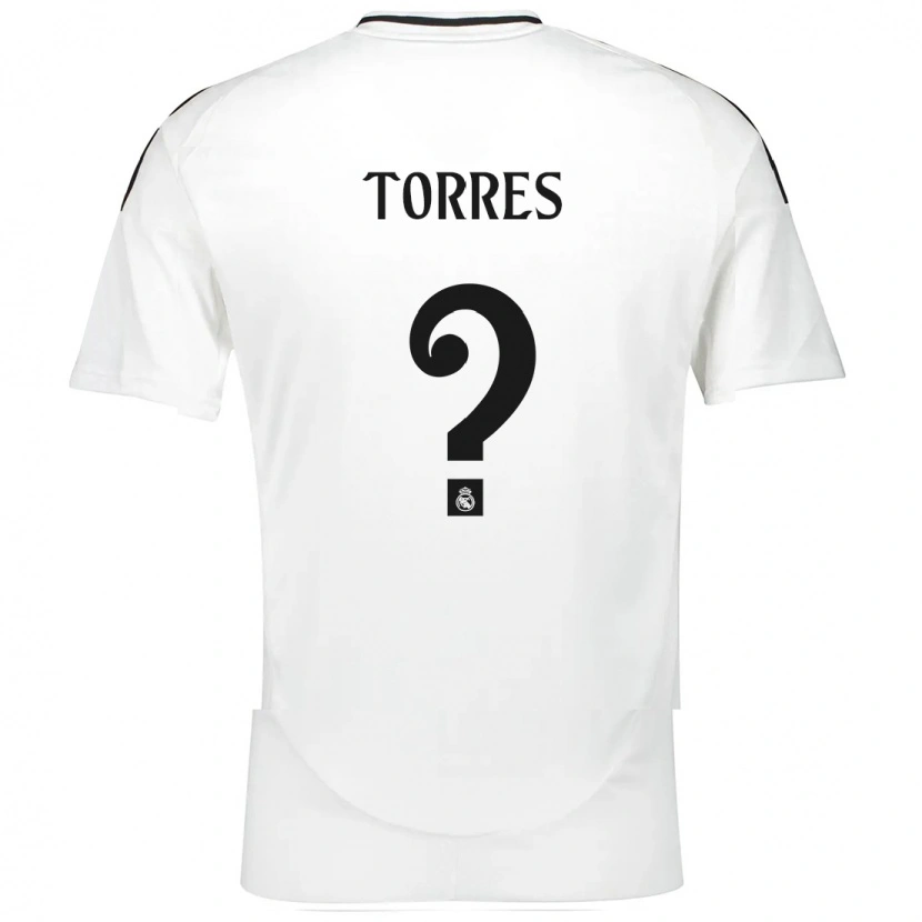 Danxen Mann Roi Torres #0 Hvit Hjemmetrøye Drakt Trøye 2024/25 Skjorter T-Skjorte