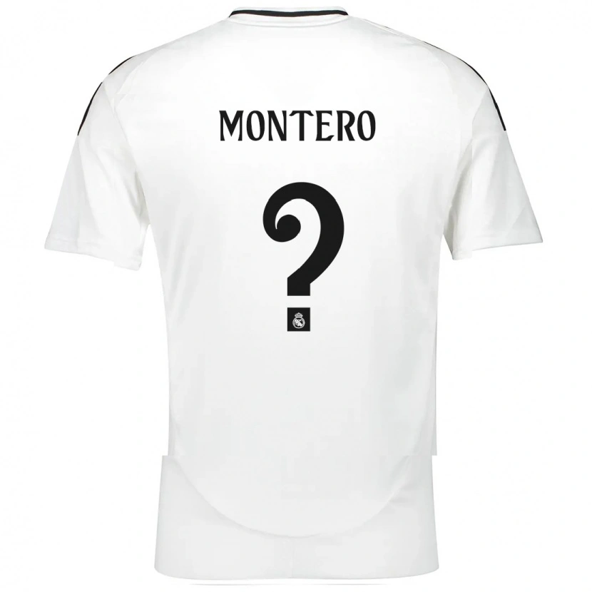 Danxen Mann Pablo Montero #0 Hvit Hjemmetrøye Drakt Trøye 2024/25 Skjorter T-Skjorte