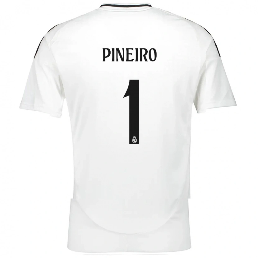 Danxen Mann Diego Piñeiro #1 Hvit Hjemmetrøye Drakt Trøye 2024/25 Skjorter T-Skjorte