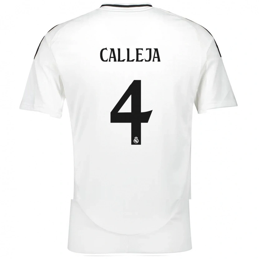 Danxen Mann Jaime Calleja #4 Hvit Hjemmetrøye Drakt Trøye 2024/25 Skjorter T-Skjorte