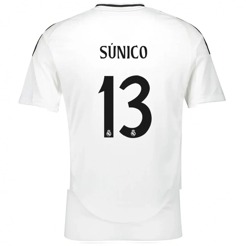 Danxen Mann Guille Súnico #13 Hvit Hjemmetrøye Drakt Trøye 2024/25 Skjorter T-Skjorte