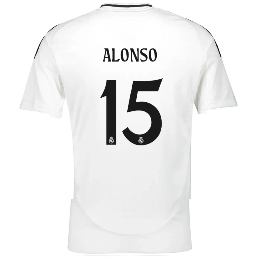 Danxen Mann Borja Alonso #15 Hvit Hjemmetrøye Drakt Trøye 2024/25 Skjorter T-Skjorte