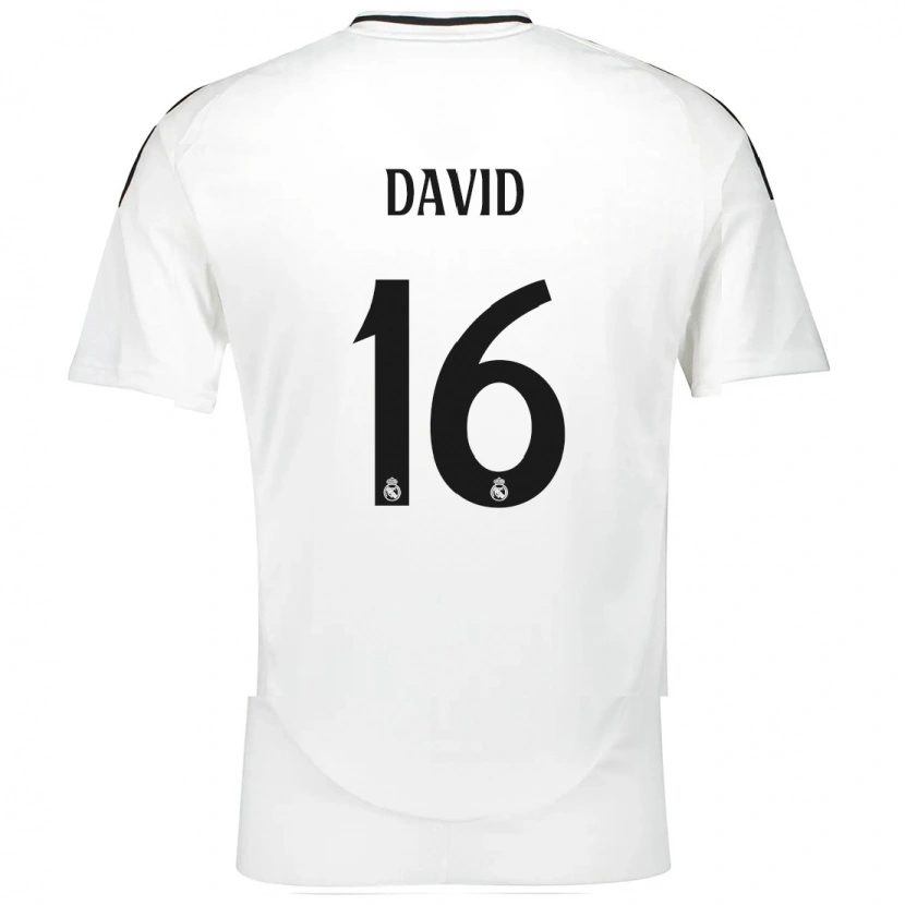 Danxen Mann Antonio David #16 Hvit Hjemmetrøye Drakt Trøye 2024/25 Skjorter T-Skjorte