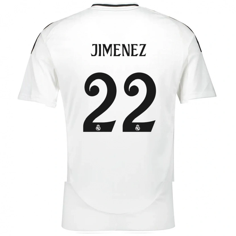 Danxen Mann David Jiménez #22 Hvit Hjemmetrøye Drakt Trøye 2024/25 Skjorter T-Skjorte