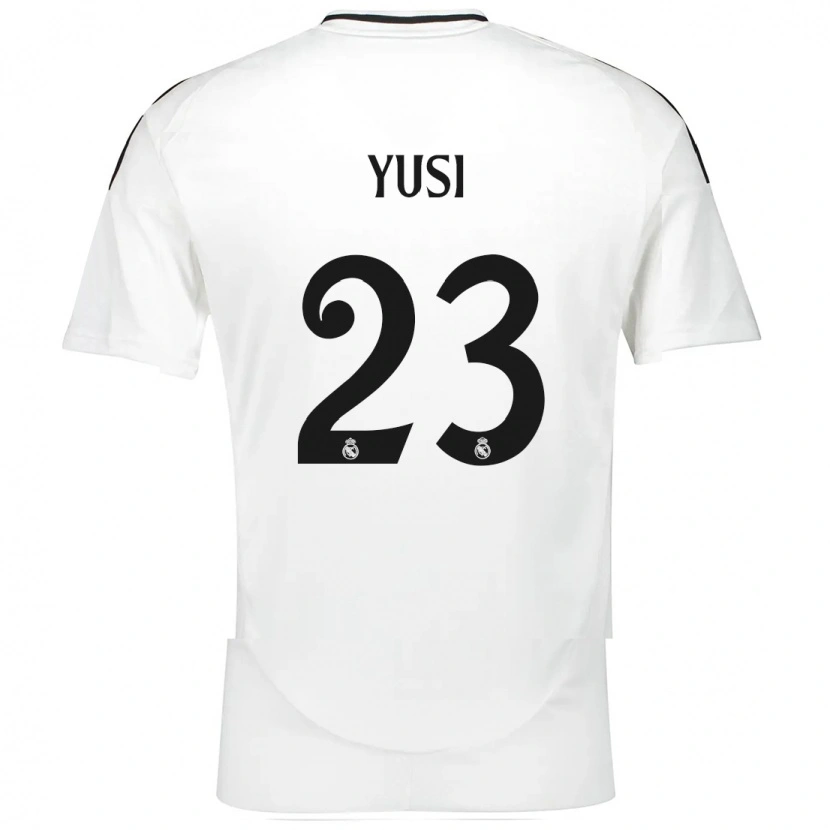 Danxen Mann Youssef Enríquez #23 Hvit Hjemmetrøye Drakt Trøye 2024/25 Skjorter T-Skjorte