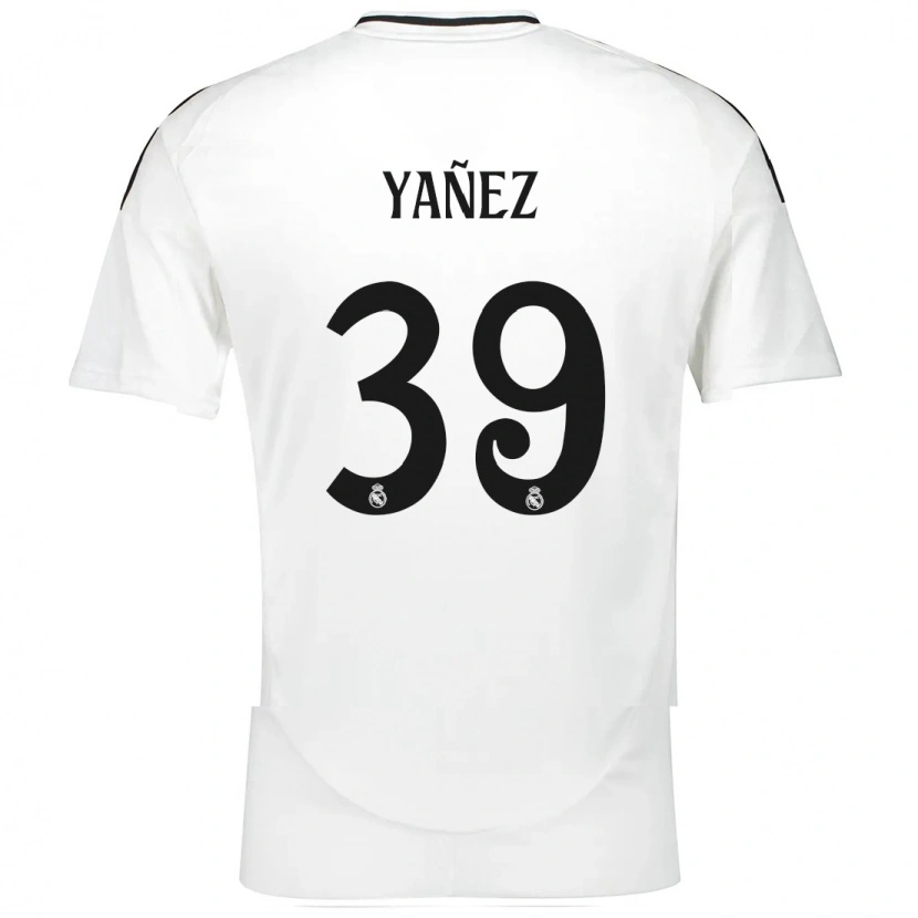 Danxen Mann Daniel Yañez #39 Hvit Hjemmetrøye Drakt Trøye 2024/25 Skjorter T-Skjorte