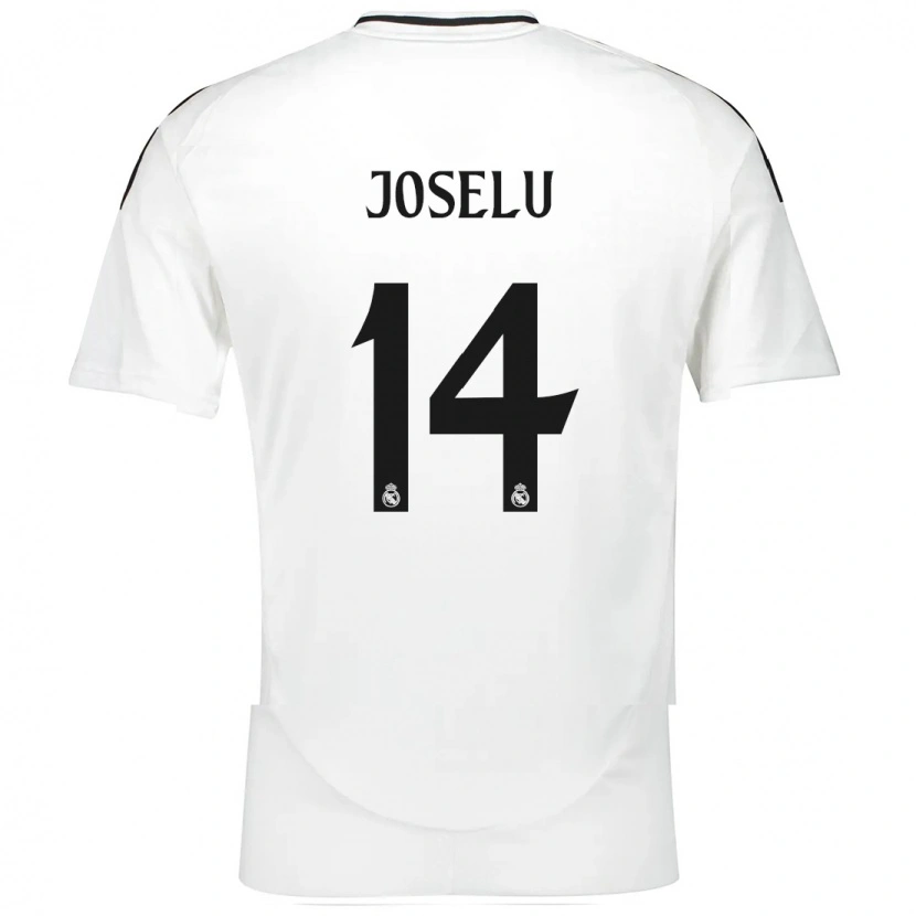 Danxen Mann Joselu #14 Hvit Hjemmetrøye Drakt Trøye 2024/25 Skjorter T-Skjorte